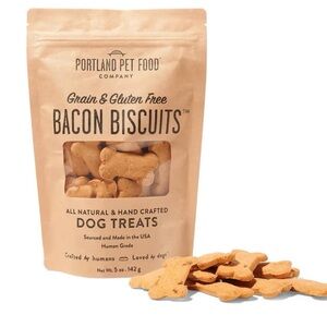 Portland Pet Food Bacon Biscuits Dog Treats - 3 bags